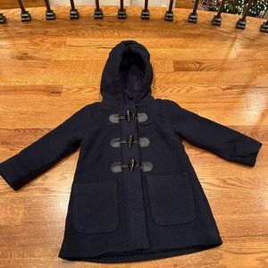 Madden Girl 3T Navy fleece lined dress coat